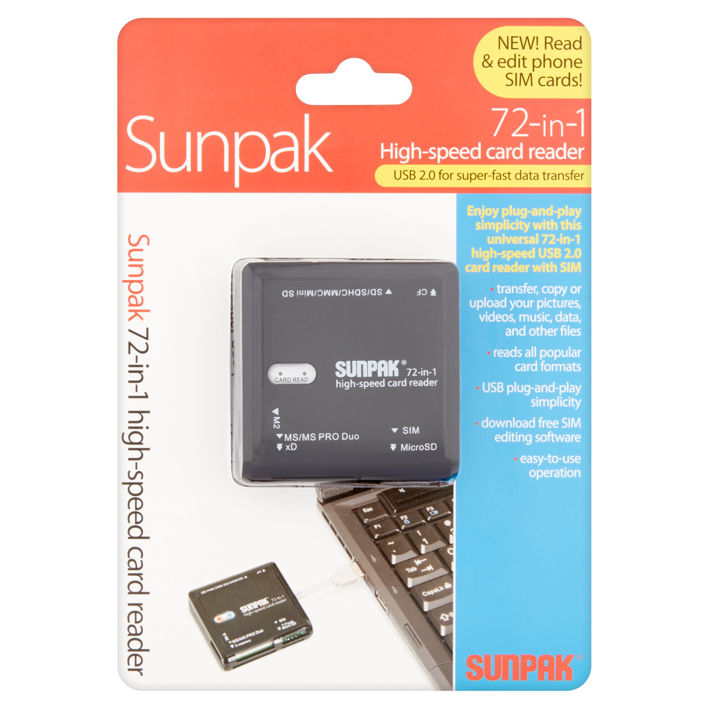 sunpak 72 in 1 card reader software download